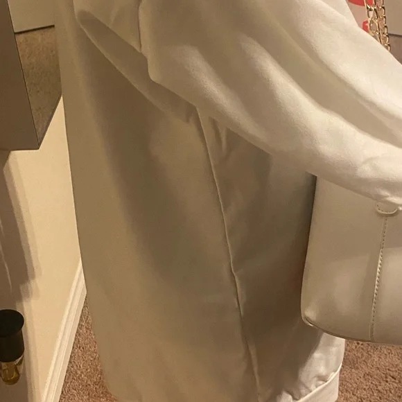 White Asian Themed T-Shirt Dress - Picture 4 of 16